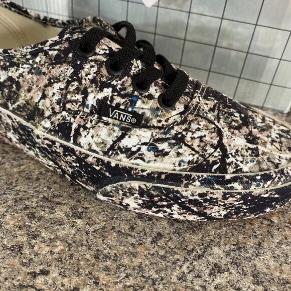 Vans Authenticate x MoMA Jackson Pollock Modern Art Shoes Camo Men 4.5 / Women 6 - Picture 3 of 11